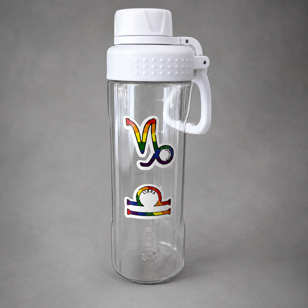 Rainbow Zodiac Symbol Sticker Sheet – Astrology Glyphs Decal Set
