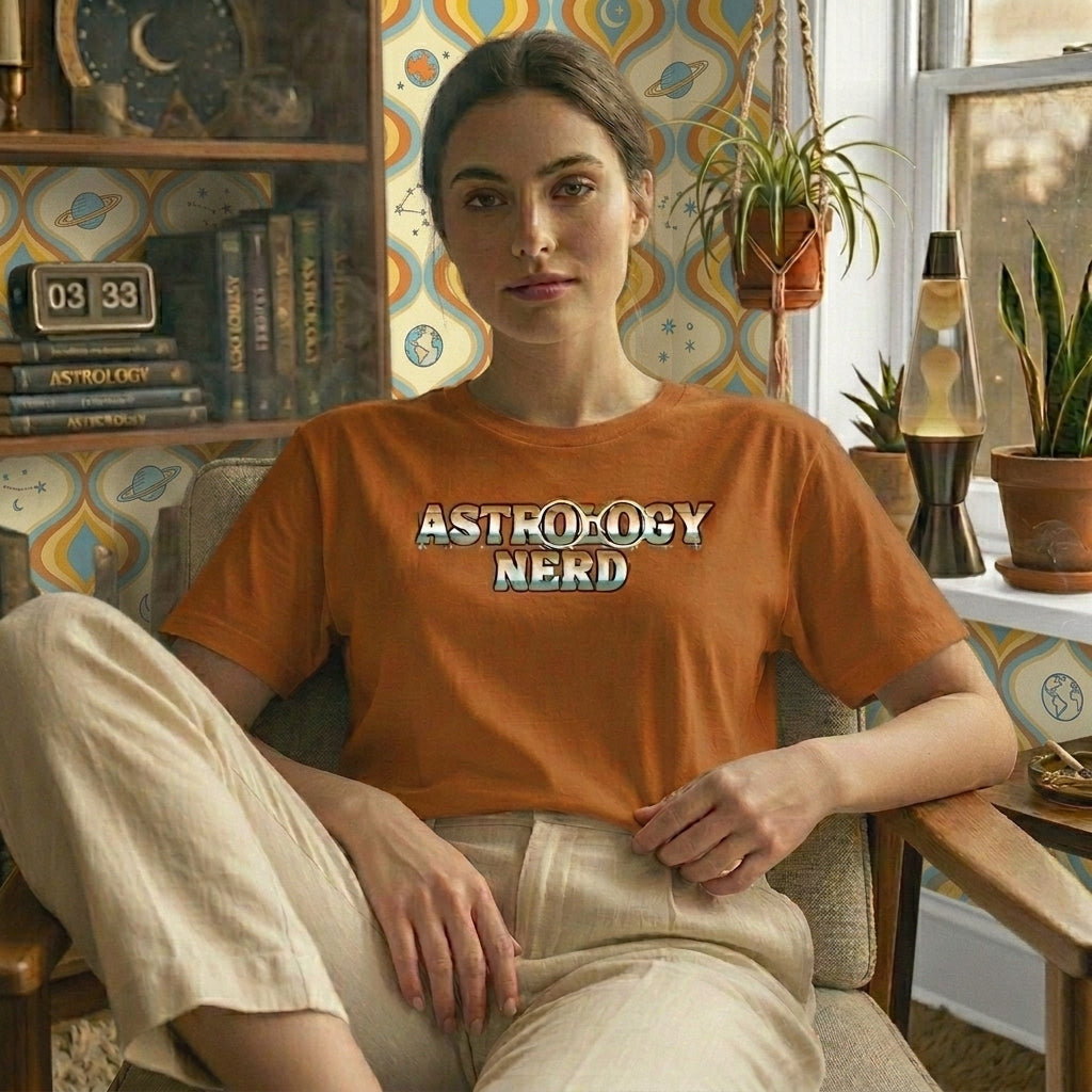 Astrology Nerd Retro Graphic T-Shirt - Perfect Astrology Geek Gift
