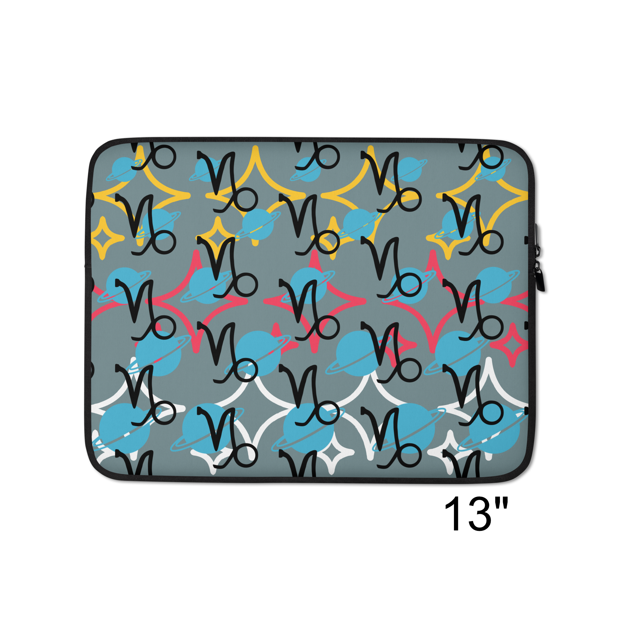 Capricorn Zodiac Laptop Sleeve - 13" & 15" Protective Case - Astrology Gift
