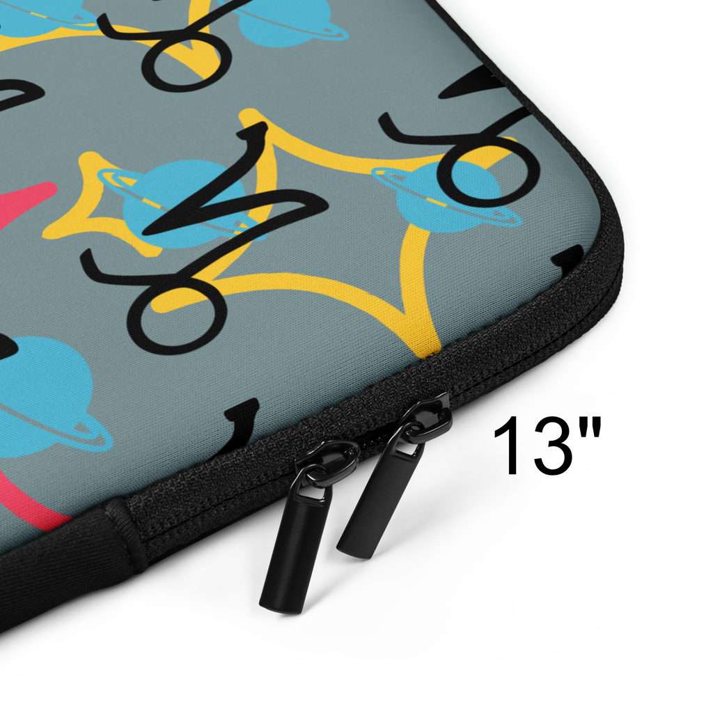Capricorn Zodiac Laptop Sleeve - 13" & 15" Protective Case - Astrology Gift