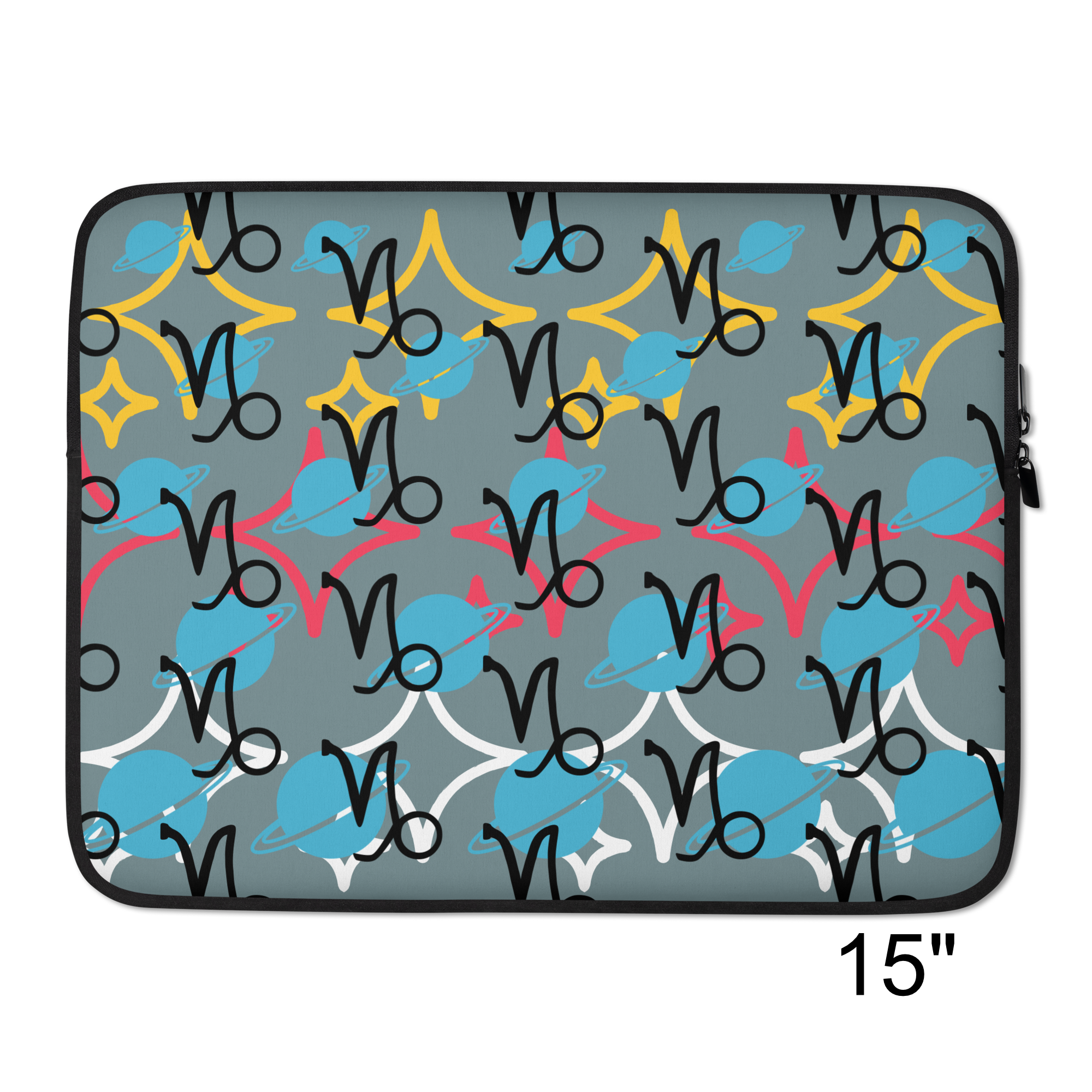 Capricorn Zodiac Laptop Sleeve - 13" & 15" Protective Case - Astrology Gift